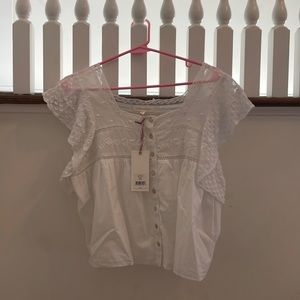 LoveShackFancy deona top size M. NWT
